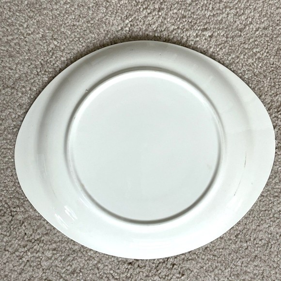 Small Platter Blue Ridge Southern Potteries Tab Handled Rare Forest Fruit - Picture 9 of 9